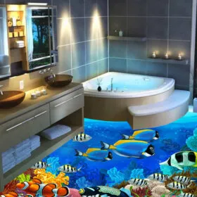 Adesivos Pisos - 3D Ocean-Marine.