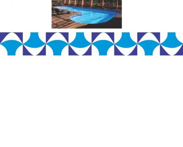Bordas Adesivas para Piscinas Faixa Decorativa - Imagem 2