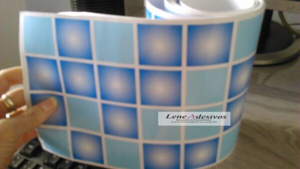 Faixas bordas adesivas decorativas para piscinas pastilhadas azul