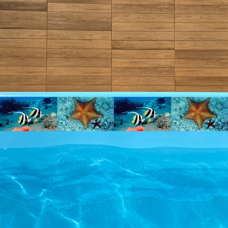 Bordas Adesivas para Piscinas Faixa Decorativa - Lene Adesivos
