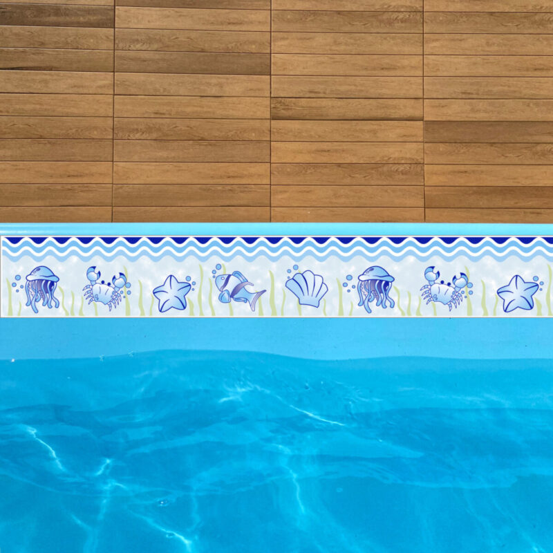 Bordas Adesivas para Piscinas Faixa Decorativa - Lene Adesivos