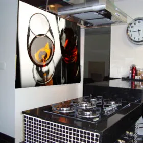 Painel Para Cozinha Taça de Vinho