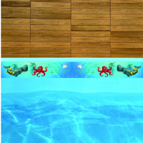 Bordas de Piscina Adesiva com Proteção UV