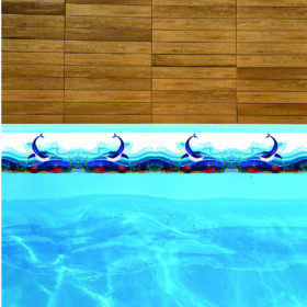 Bordas de Piscina Adesiva com Proteção UV